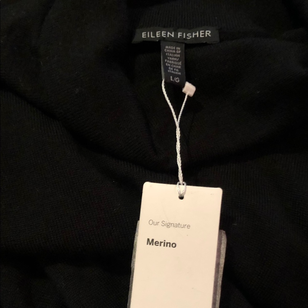 SOLD NWT Eileen Fisher turtleneck wool knit dress - Picture 6 of 6